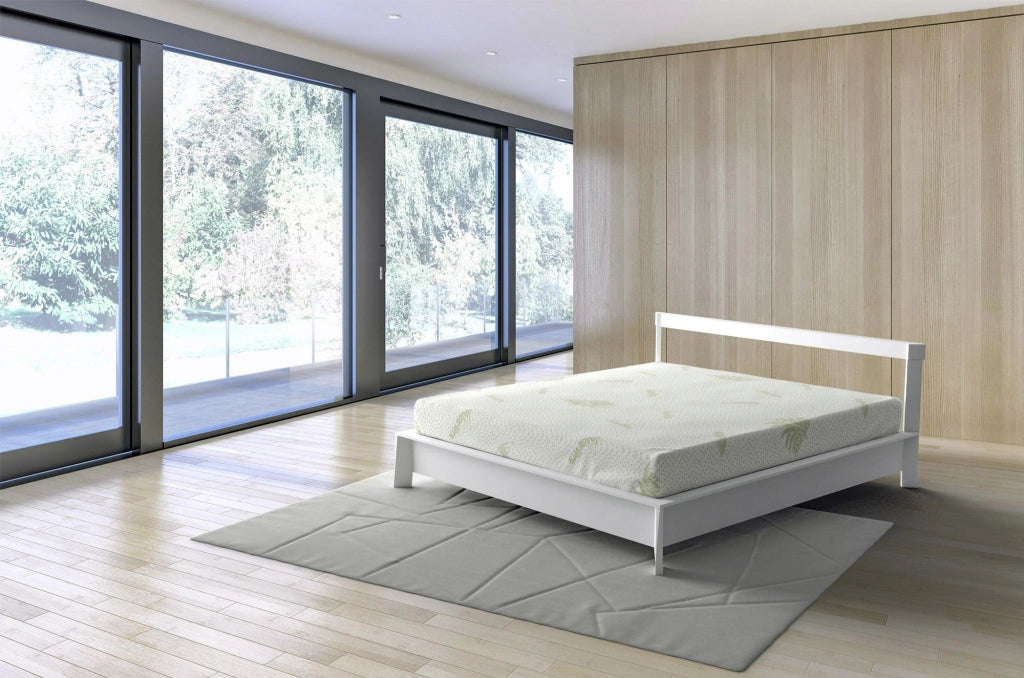 Coprimaterasso Matrimoniale in Poliestere Aloe Vera Bianco