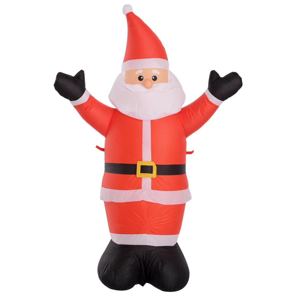 EasyComfort Babbo Natale Gonfiabile Luminoso Luci LED Decorazione Natalizia Altezza 1.2m
