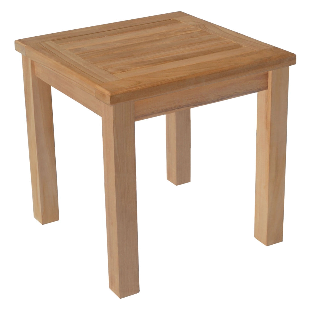 Set prendisole dritto in teak conTavolino JAVA