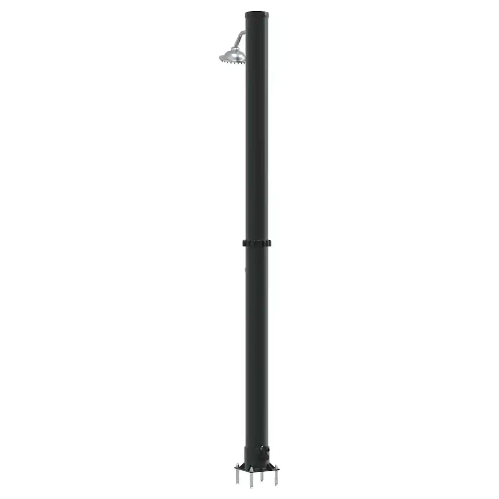 Doccia Solare da Esterno Nero 217 cm PVC e Alluminio 42003411