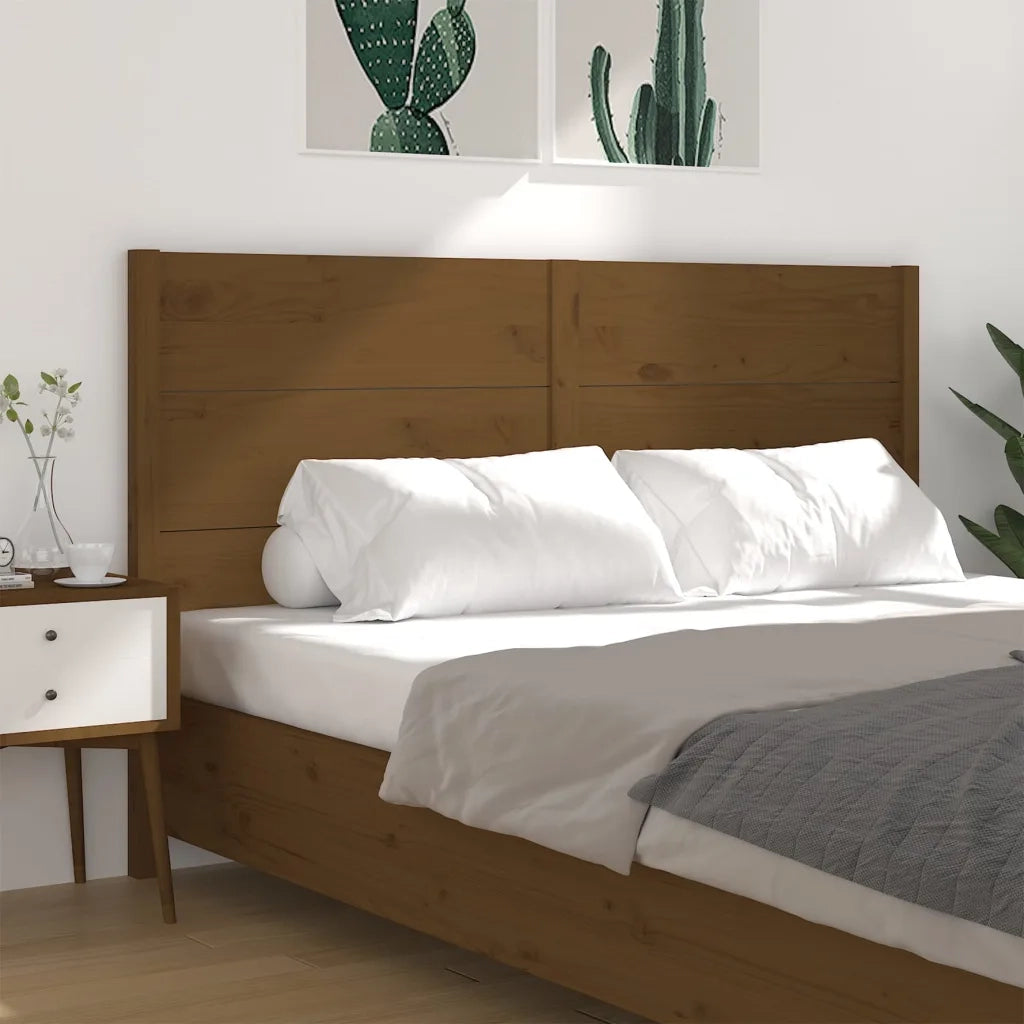 Testiera per Letto ambra 126x4x100 cm in Legno di Pino 818713