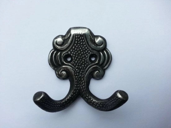 Hanger a muro a forma di gancio, gancio a muro metallico stile antico in ferro, codice: 3262