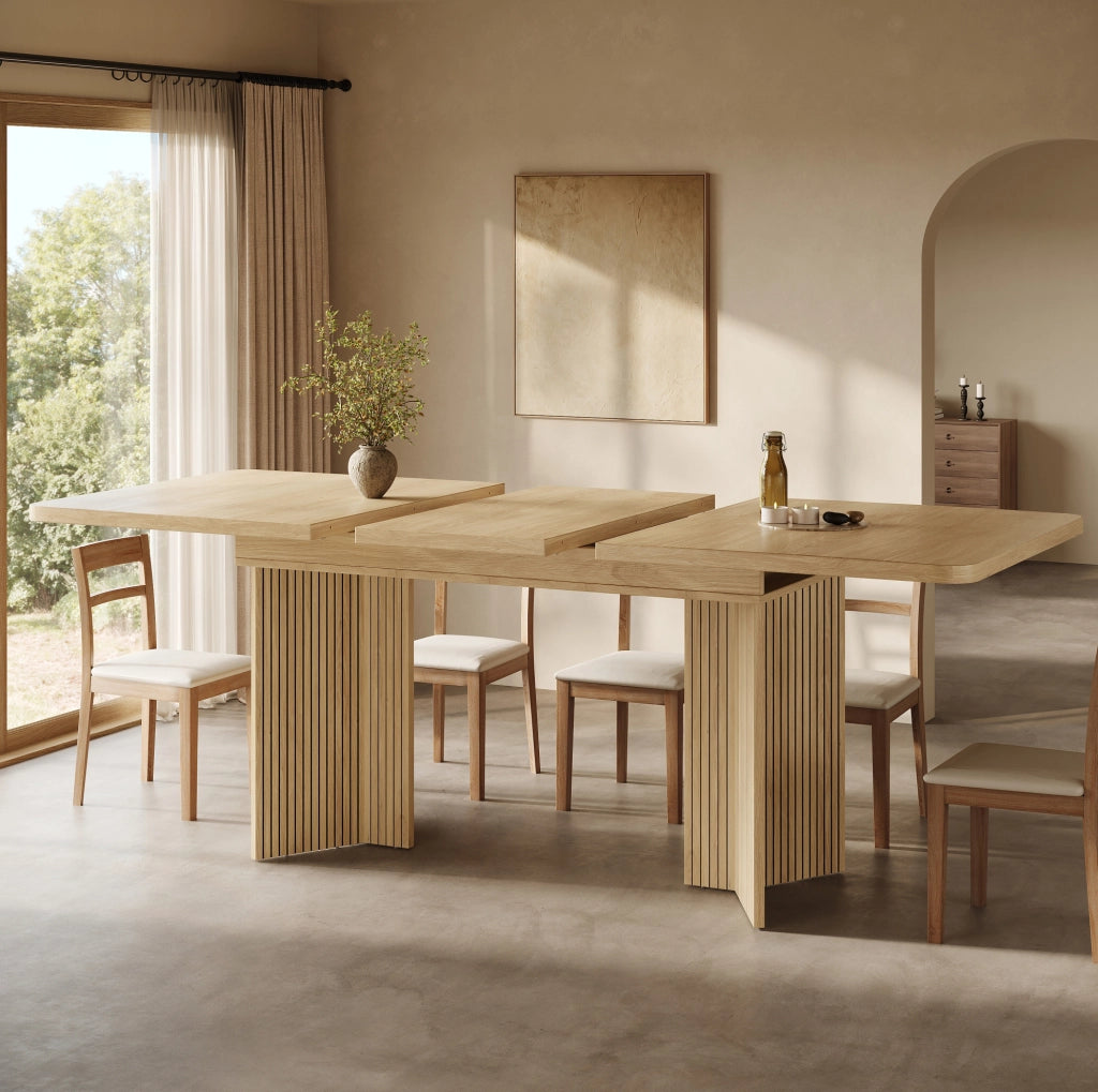 Tavolo da pranzo allungabile 120-160x80 cm in MDF