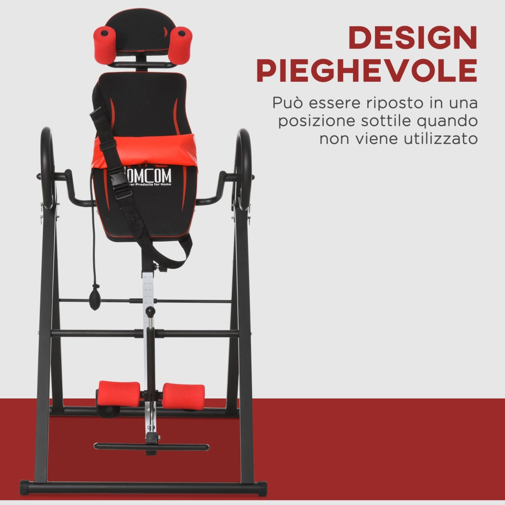 Poltrona Relax Massaggiante Reclinabile con Poggiapiedi ¨C Zephmum ¨C Rosso e Nero, 79x114x153 cm