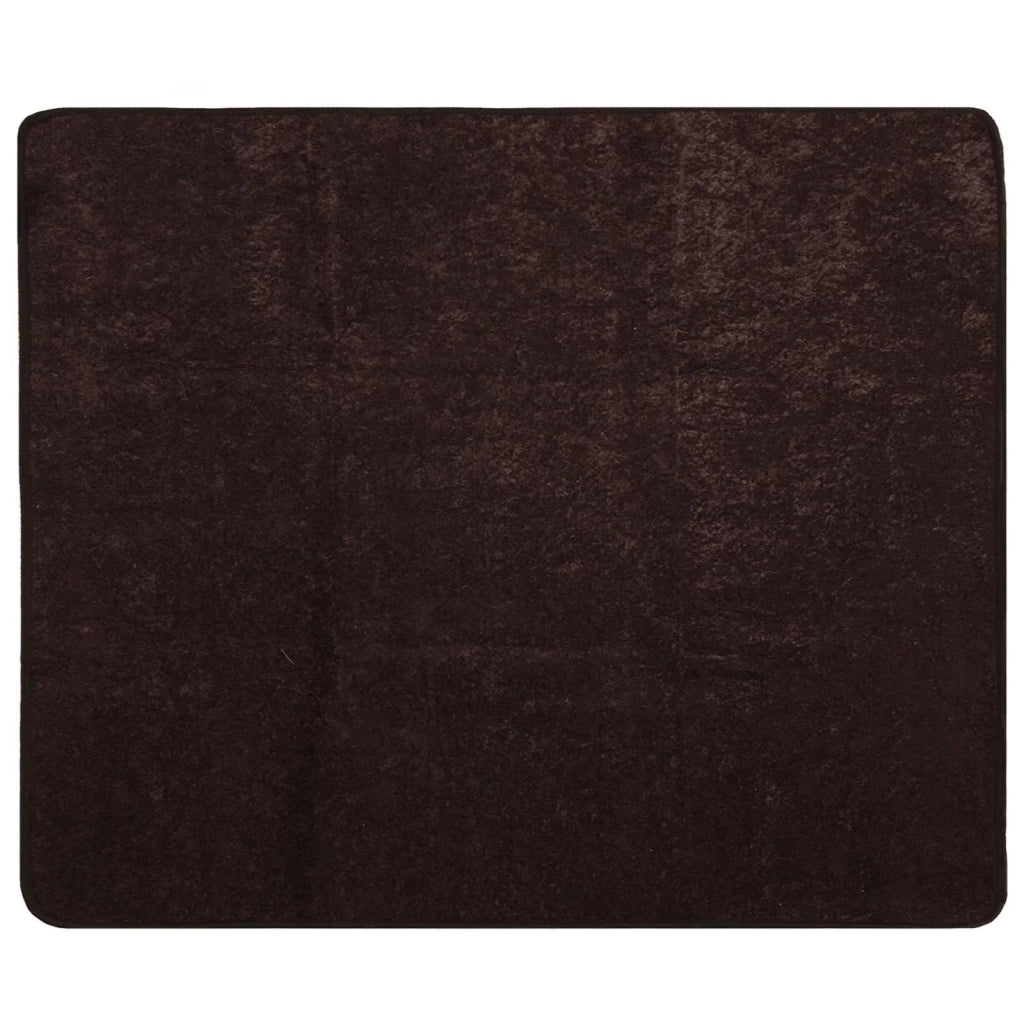 Runner Tappeto MARSA Antracite 80 x 100 cm Poliestere e PVC 42023168