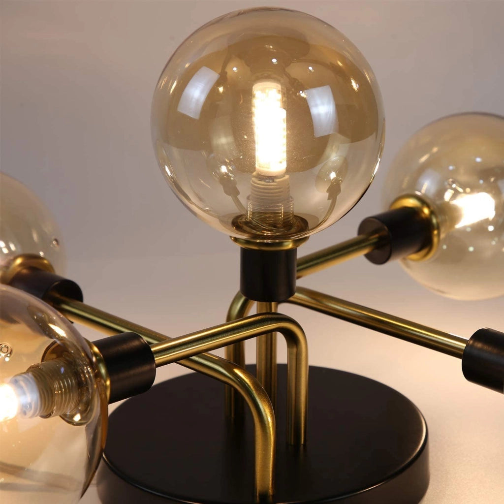 ZMH Lampada da soffitto a globo in vetro per illuminazione soggiorno