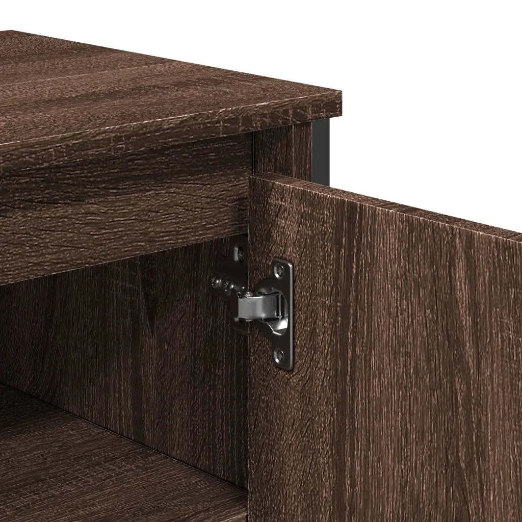 Mobile Lavabo Bagno Rovere Marrone 91x35x60cm in Truciolato