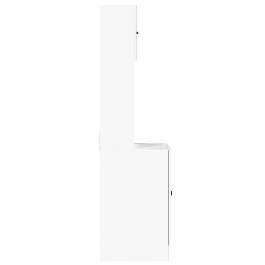 Mobile da Cucina Bianco 60x50x180 cm Legno Multistrato