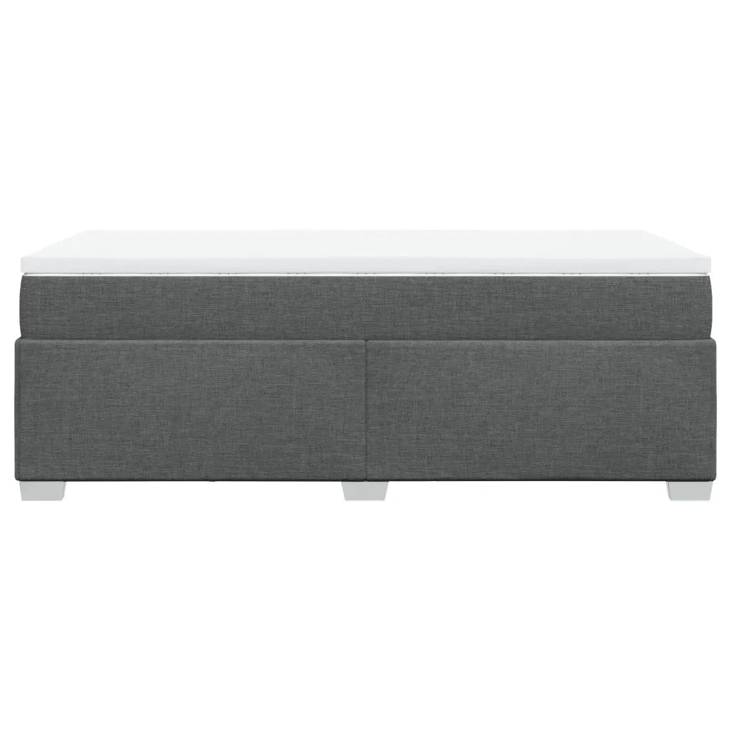 Giroletto a Molle con Materasso Grigio Scuro 90x200 cm Tessuto 3285103