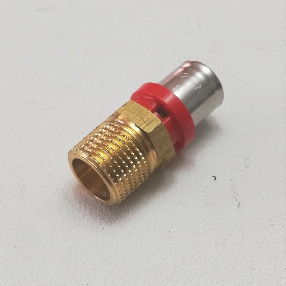 Tiemme raccordo 20 x 3/4 diritto m maschio a pressare per tubo multistrato