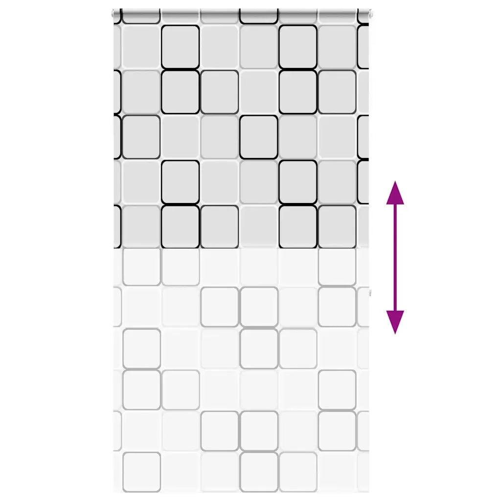 Tenda a Rullo Doccia con Cassonetto 130x240cm Larghezza Tessuto 4015048