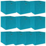 Scatole 10 pz Blu Baby 32x32x32 cm in Tessuto cod mxl 48204