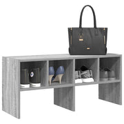 Scarpiera Impilabile-Scaffale per scarpe Grigio Sonoma 89,5x30x40 cm
