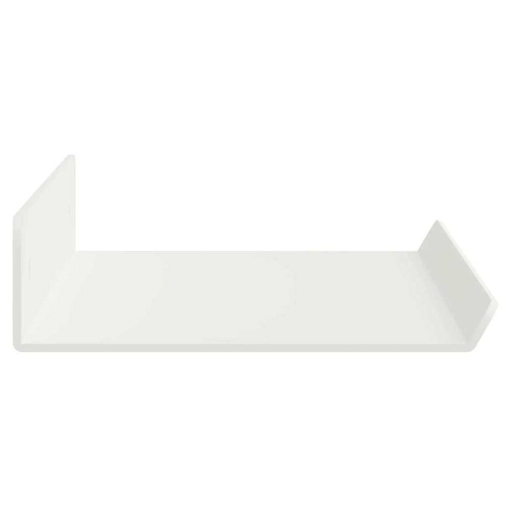 Mensola sospesa 2 pcs Bianco 40 x 8,5 x 2,5 cm Acciaio