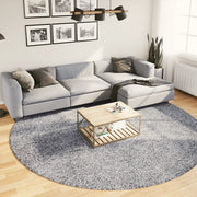 Tappeto Shaggy PAMPLONA a Pelo Lungo Moderno Blu Ã˜ 280 cm
