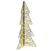 Albero di Natale | Decorazioni natalizie con 160 LED Bianco caldo 150 cm Rattan