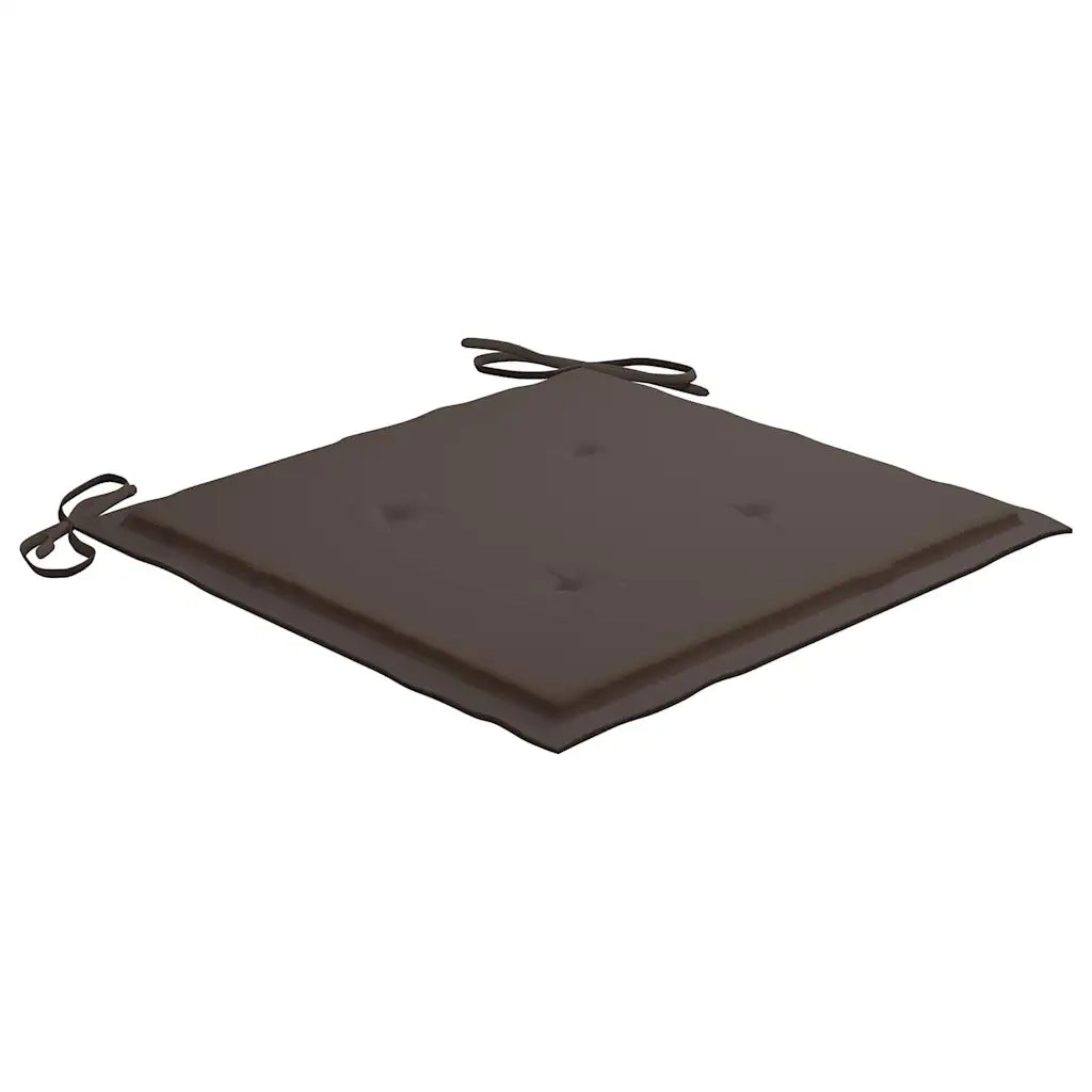 Sedie da Giardino Pieghevoli con Cuscini 4 pz Massello di Teak 3072731