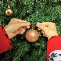 Albero di Natale 210 cm Illuminato con 350 Luci Bianche e Colorate, 9 Modalità di Illuminazione