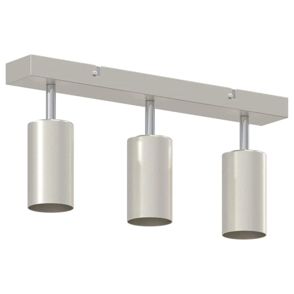 Faretto da soffitto orientabile moderno 38 x 5,5 x 16,5 cm in metallo nichelato 02_0058307