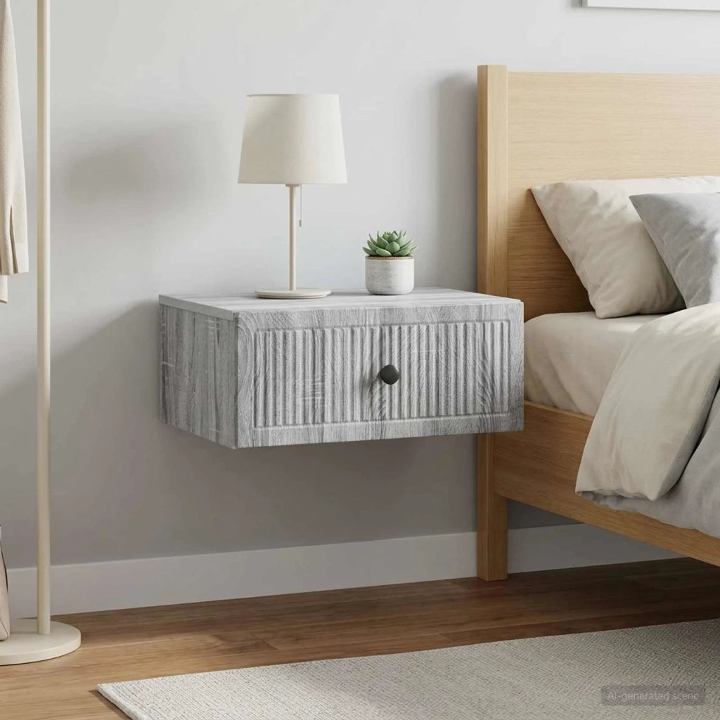 Armadio da Notte 2 pz Grigio Sonoma 49 x 34,5 x 20 cm 897948