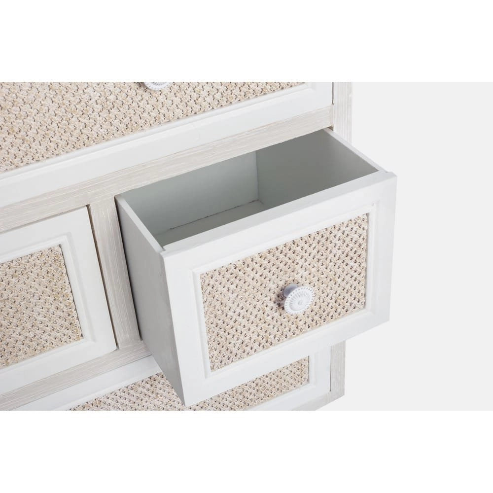 Cassettiera Legno Bianco Rustico da Interno - EVERETT