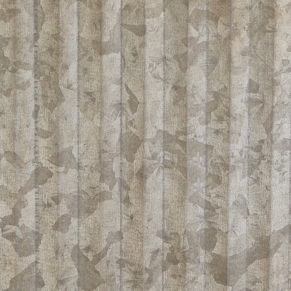 Set di 2 vasi per piante Grigio Effetto Distressed Ferro Manici in legno per interni e per esterni con plastica Stile Industriale