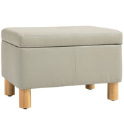 Poltrona con contenitore ¨C Zephmum ¨C Grigio chiaro 60x38x40 cm