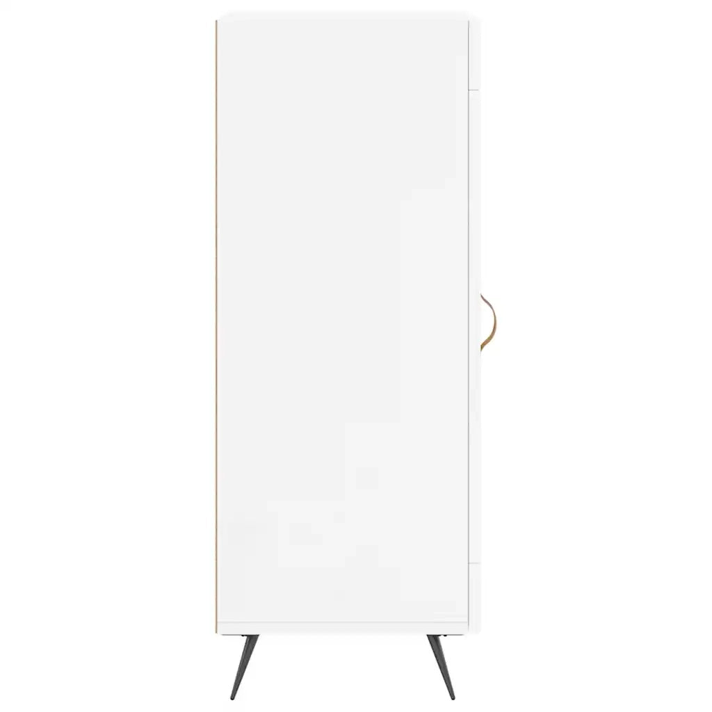 Credenza-Buffet-Armadio da cucina Bianco Lucido 34,5x34x90 cm in Legno Multistrato 274680