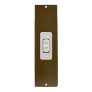PLACCA 142 MM BRONZO CON PULSANTE COPRI AVVOLGITORE MOTORE TAPPARELLA TAPPARELLE