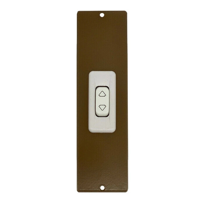PLACCA 142 MM BRONZO CON PULSANTE COPRI AVVOLGITORE MOTORE TAPPARELLA TAPPARELLE