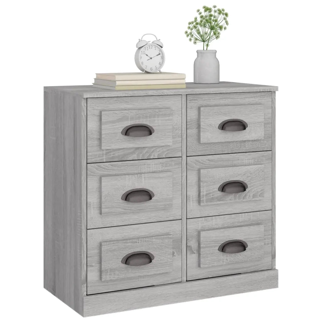 Credenza Grigio Sonoma 70x35,5x67,5 cm in Legno Multistrato 816438