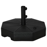 Base per Ombrellone Ottagonale Riempi con Acqua o Sabbia ¨C zephmum ¨C Nero ?60x36 cm