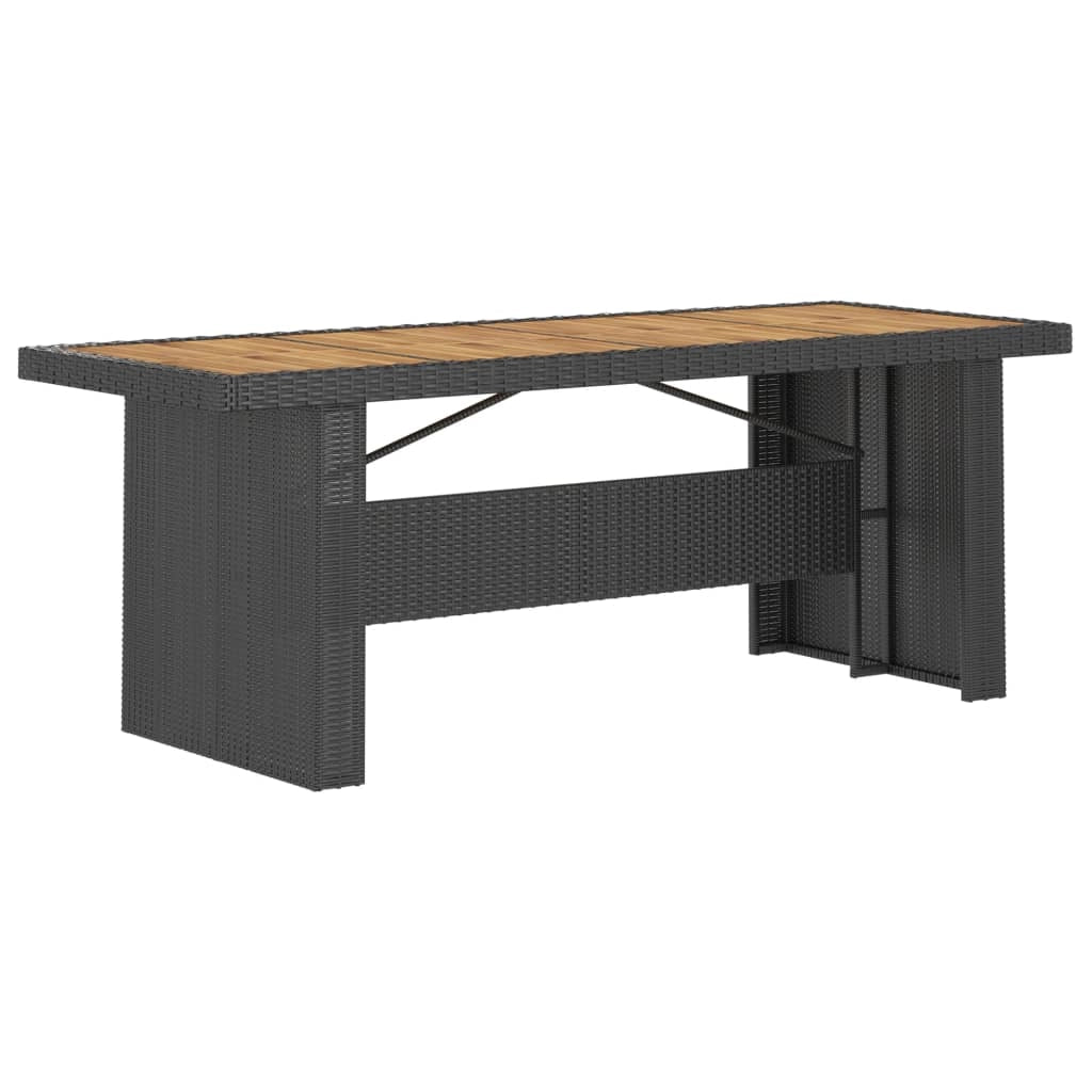Set da pranzo per mobili da giardino Mobili da esterno 11 pezzi con cuscini in resina intrecciata 02_0014217