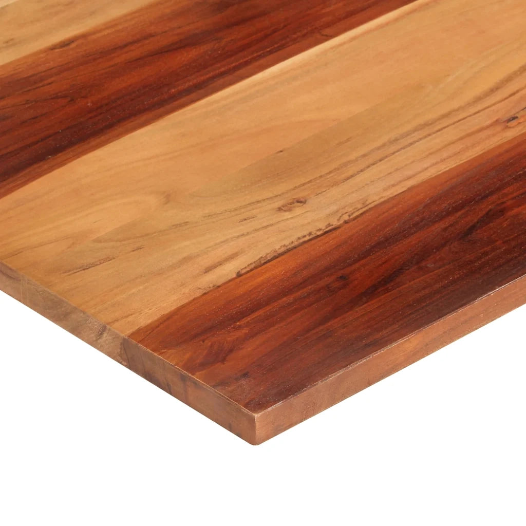 Piano Tavolo in Legno Massello di Acacia 25-27 mm 70x80 cm 285996