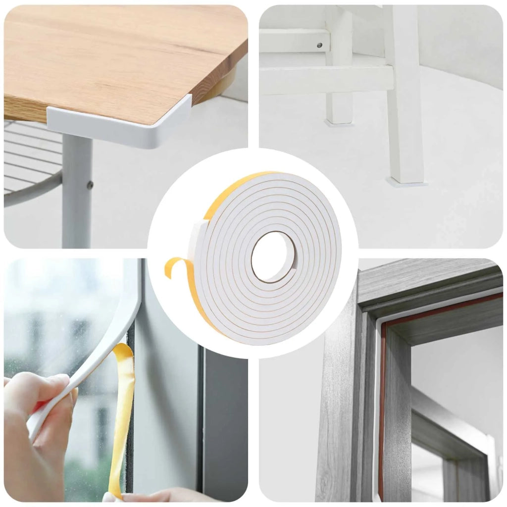Nastro adesivo in schiuma 10 pcs Bianco 20mm x 5m Schiuma CR 42024143