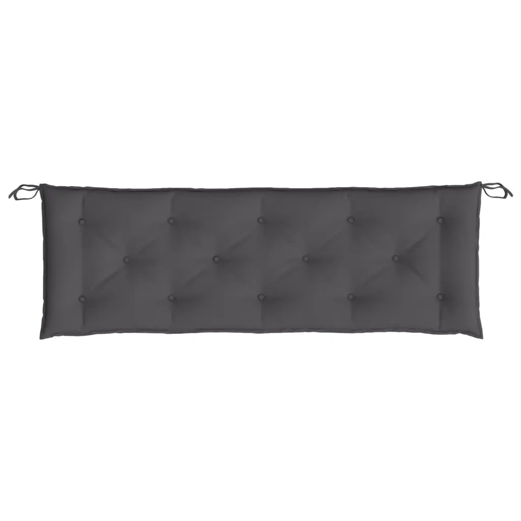 Cuscini Panca Giardino 2pz Antracite 150x50x7cm Tessuto Oxford