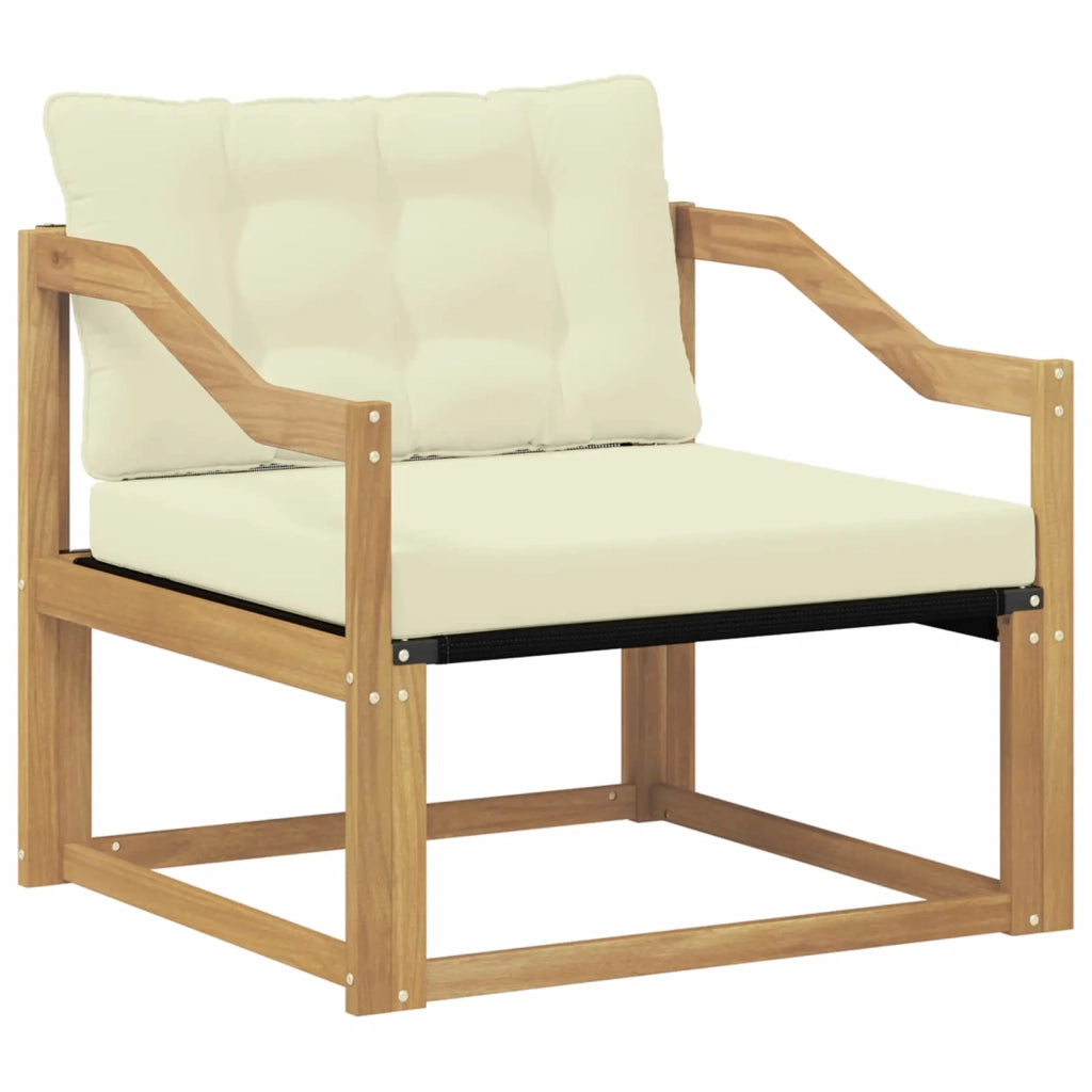 Set di divani da esterno-Sofa da giardino Legno di Acacia Massello e Textilene 128022