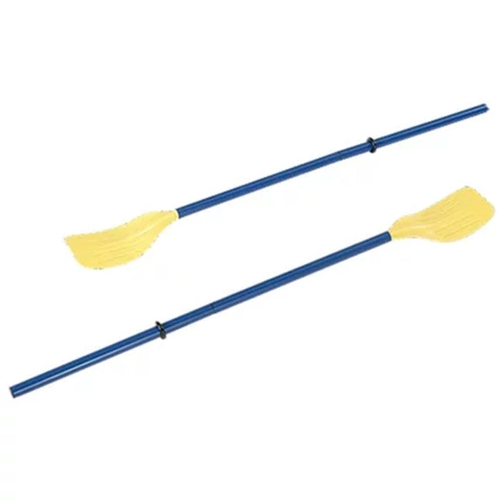Trade Shop - Coppia Remi Di Plastica Pagaia Per Barca Canoa Canottaggio Kayaing 124 Cm 017539 -