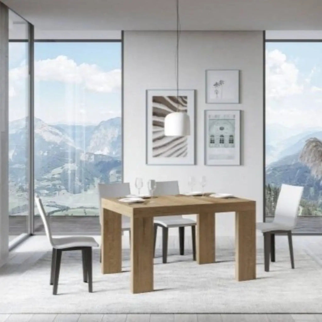 Tavolo allungabile 140/400x90 cm Roxell Premium colore quercia natura