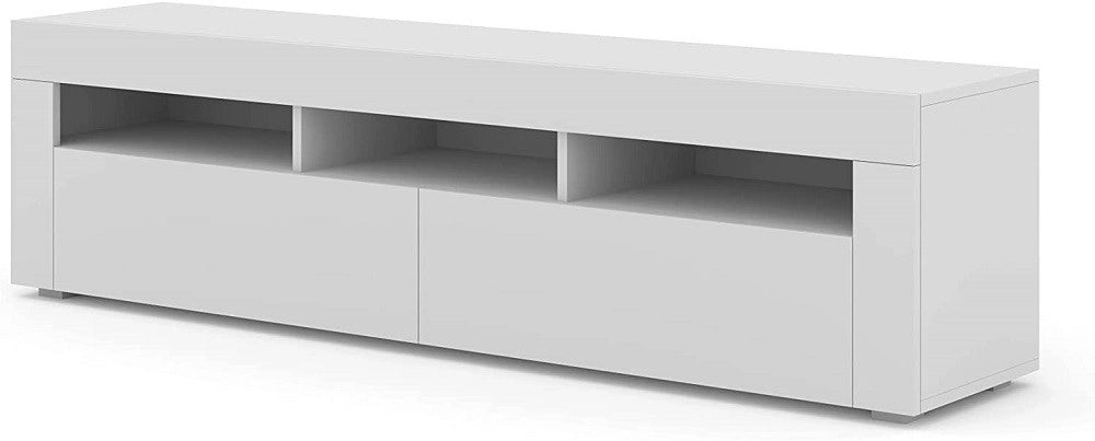 Mobile TV MORENO 160 sospeso e a terra colore Bianco Opaco