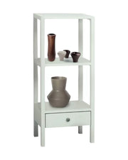 Libreria laccata bianca con cassetto 45x32x105 (733) - Mobili 2G