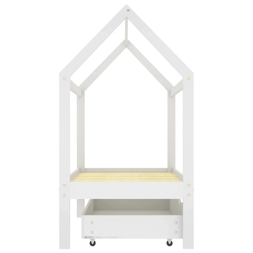 Giroletto per Bambini Cassetto Bianco in Pino Massello 70x140cm cod mxl 68549