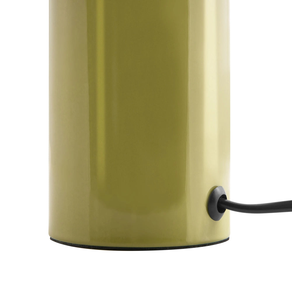 Lampada da tavolo verde chiaro con base in metallo e ferro 22 cm luce singola design moderno accessori per la casa