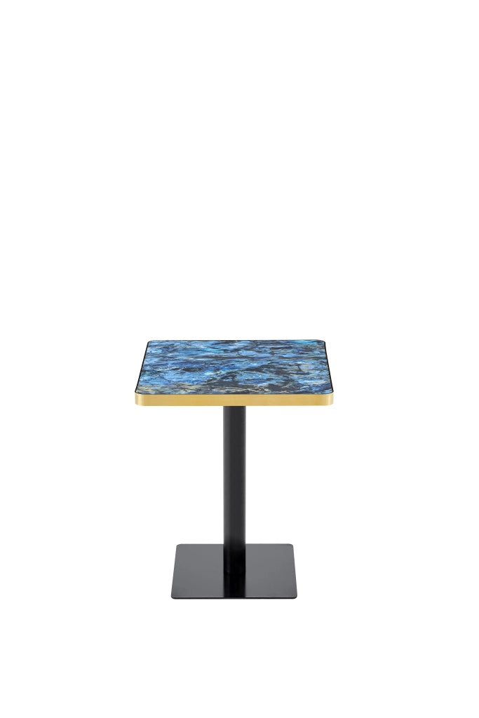 TAVOLO Quadrato 60x60 cm MDF Blu e Metallo
