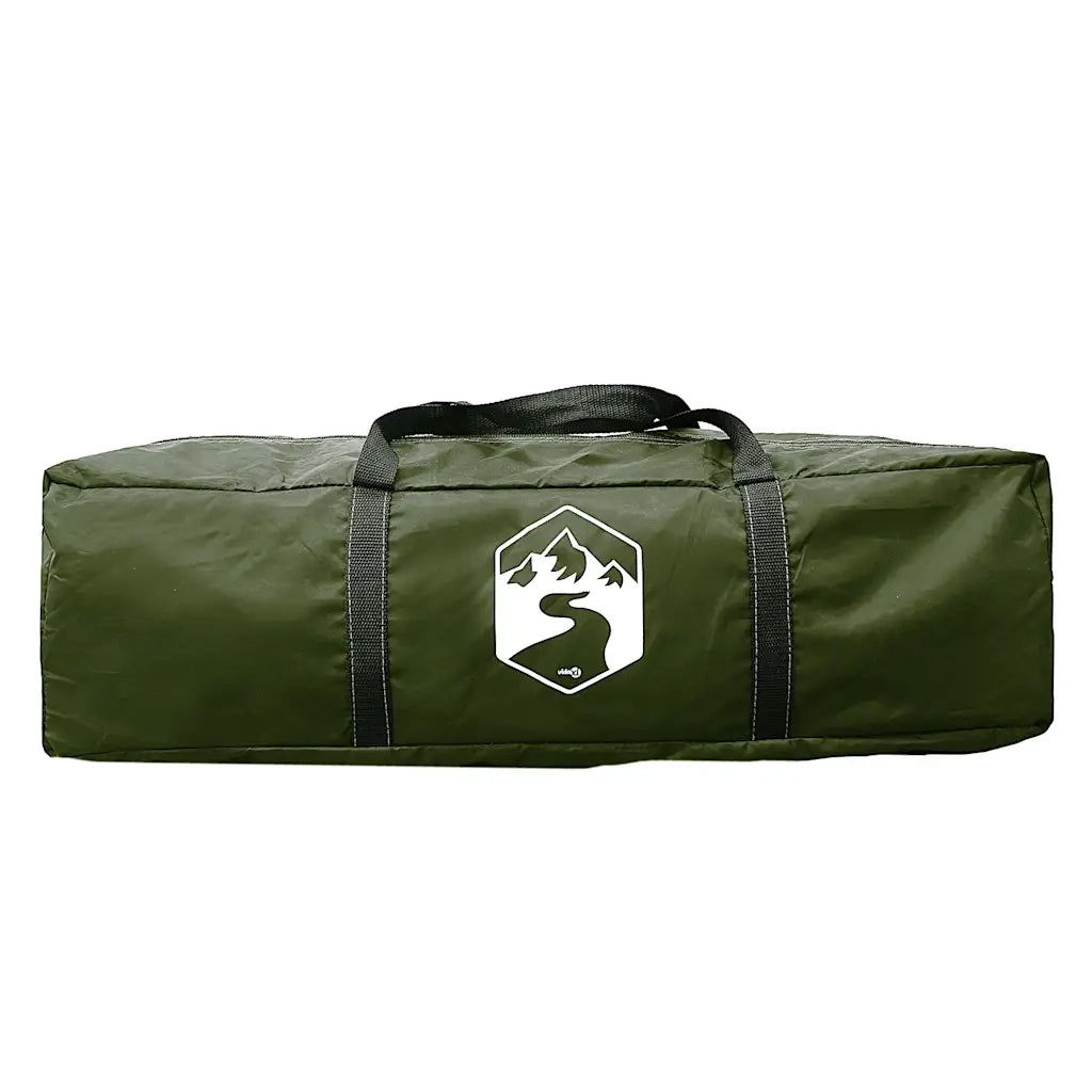 Tenda da Campeggio a Tunnel per 4 Persone-Tenda per Escursionismo Verde Impermeabile 640337