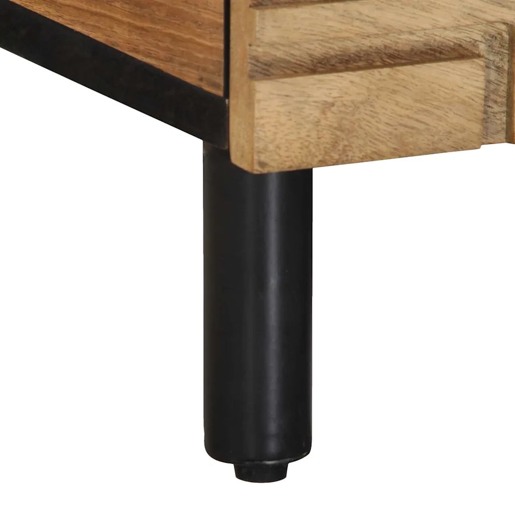 vidaXL Tavolino da Salotto Marrone 80x50x40 cm Legno Massello di Mango