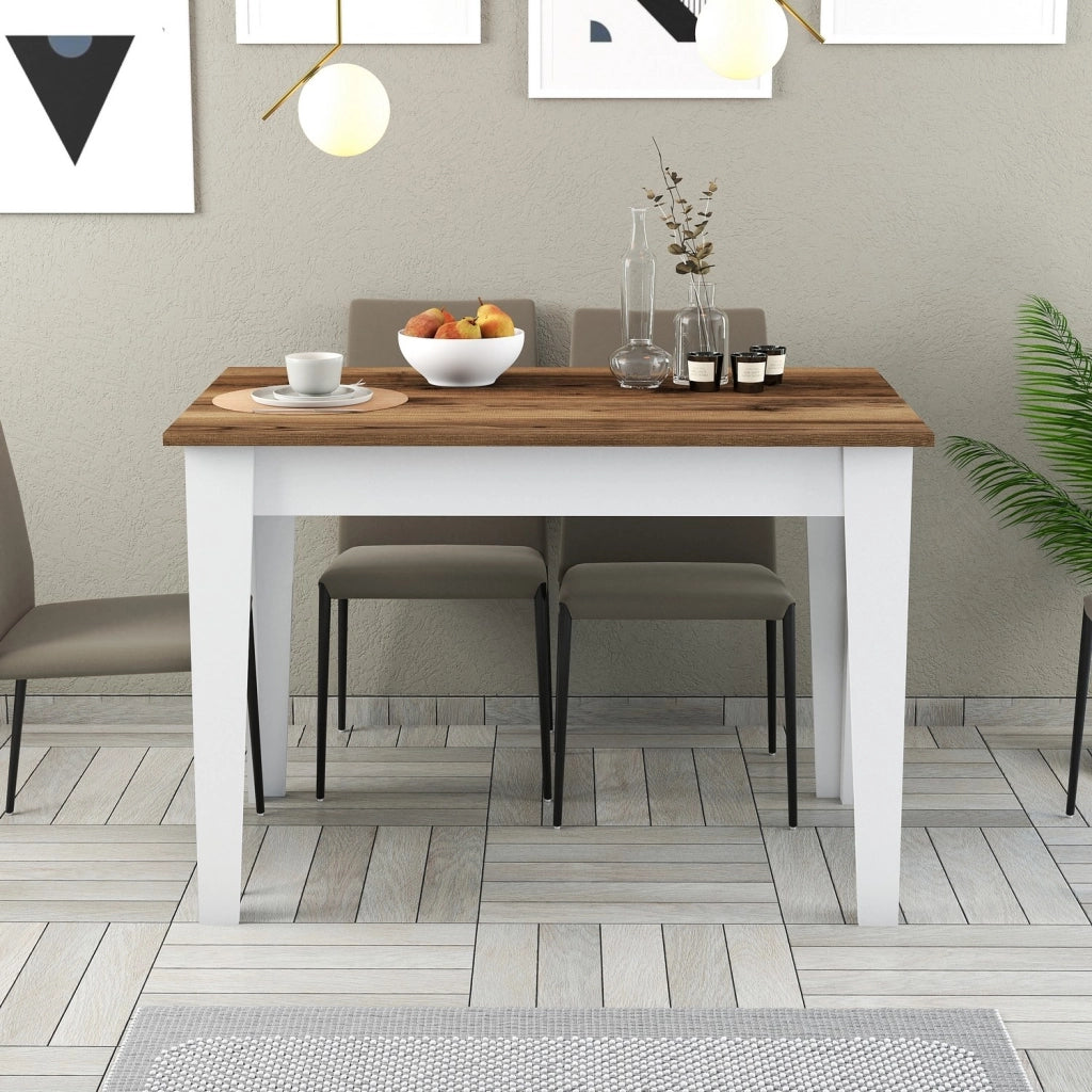 Zane, Tavolo Fisso 6 Posti, 110x72x75h cm Bianco