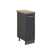 Armadio cucina dispensa alto R-Line Calce nera/Antracite 30 cm PL Rovere Vicco