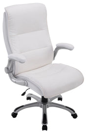 Sedia da ufficio BIG Villach in similpelle bianco