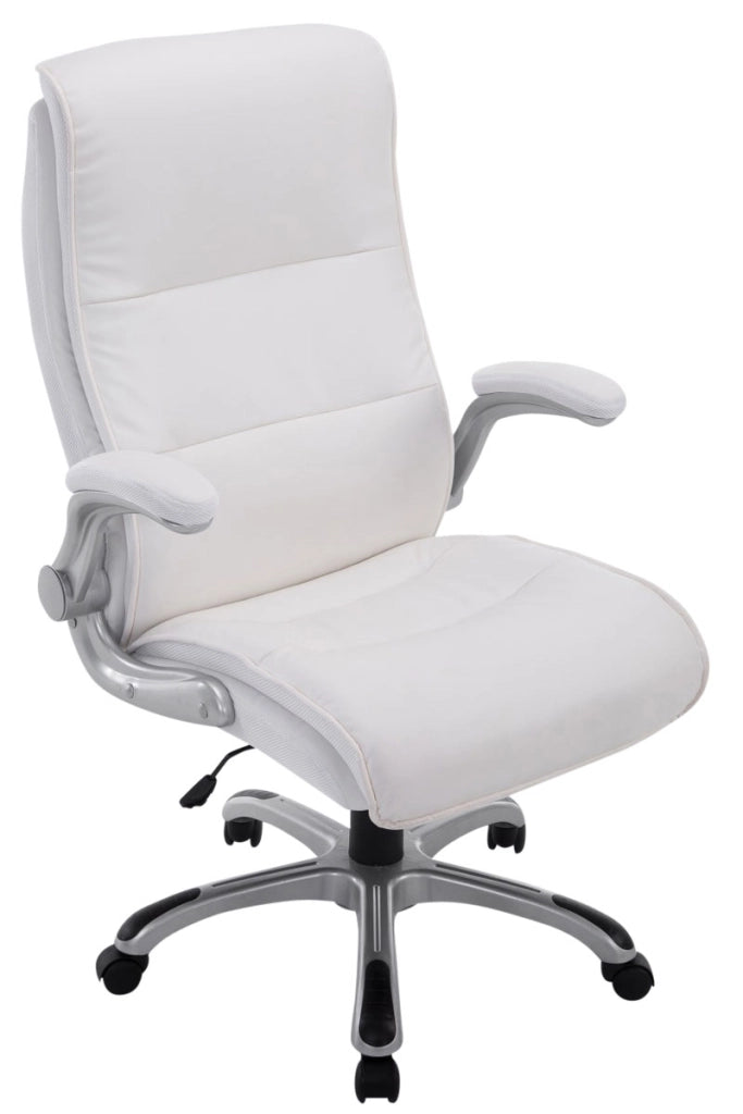 Sedia da ufficio BIG Villach in similpelle bianco
